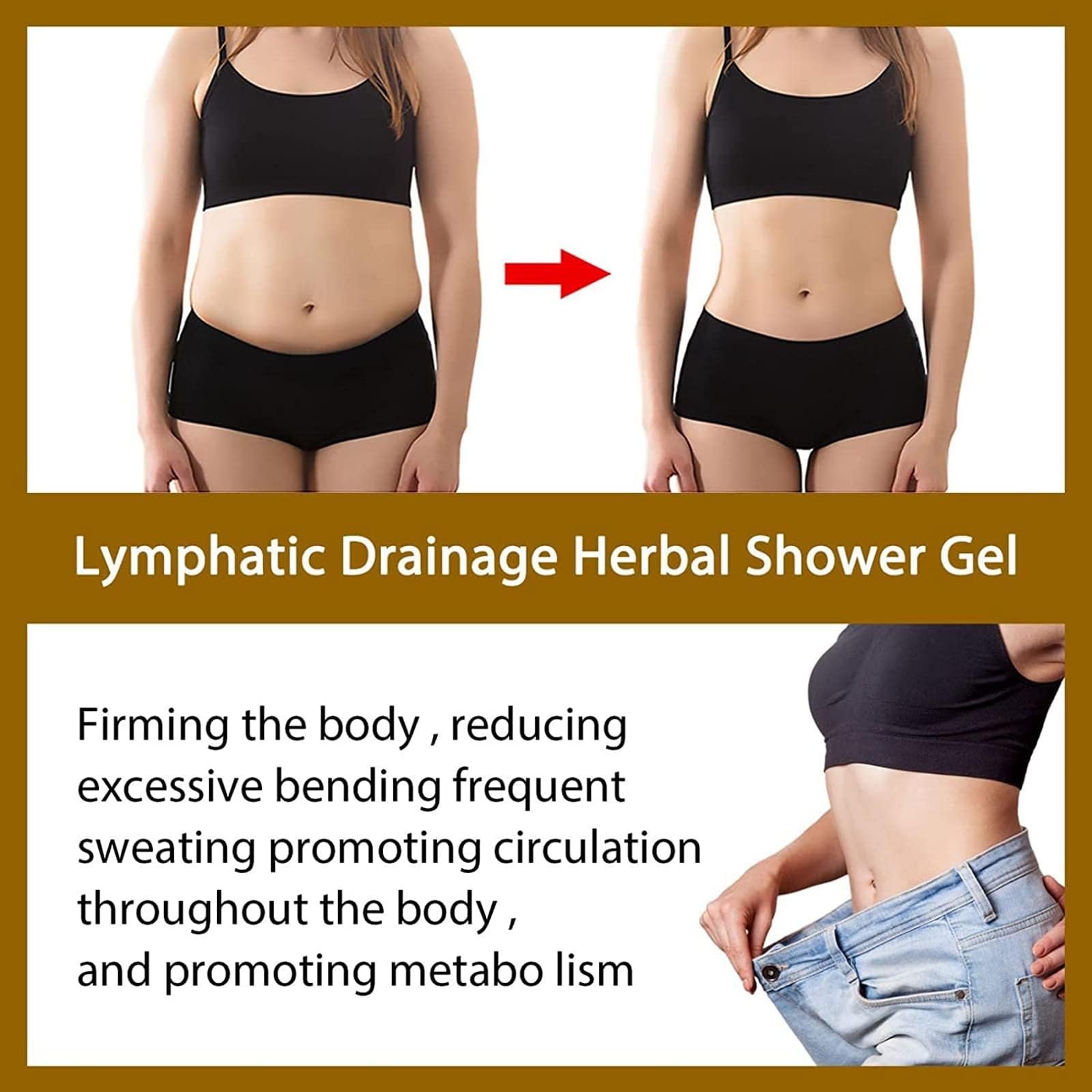 Гель для душу Lymphatic Detox Ginger Herbal Natural Organic Moisturizing Refreshing Slimming, фото №2