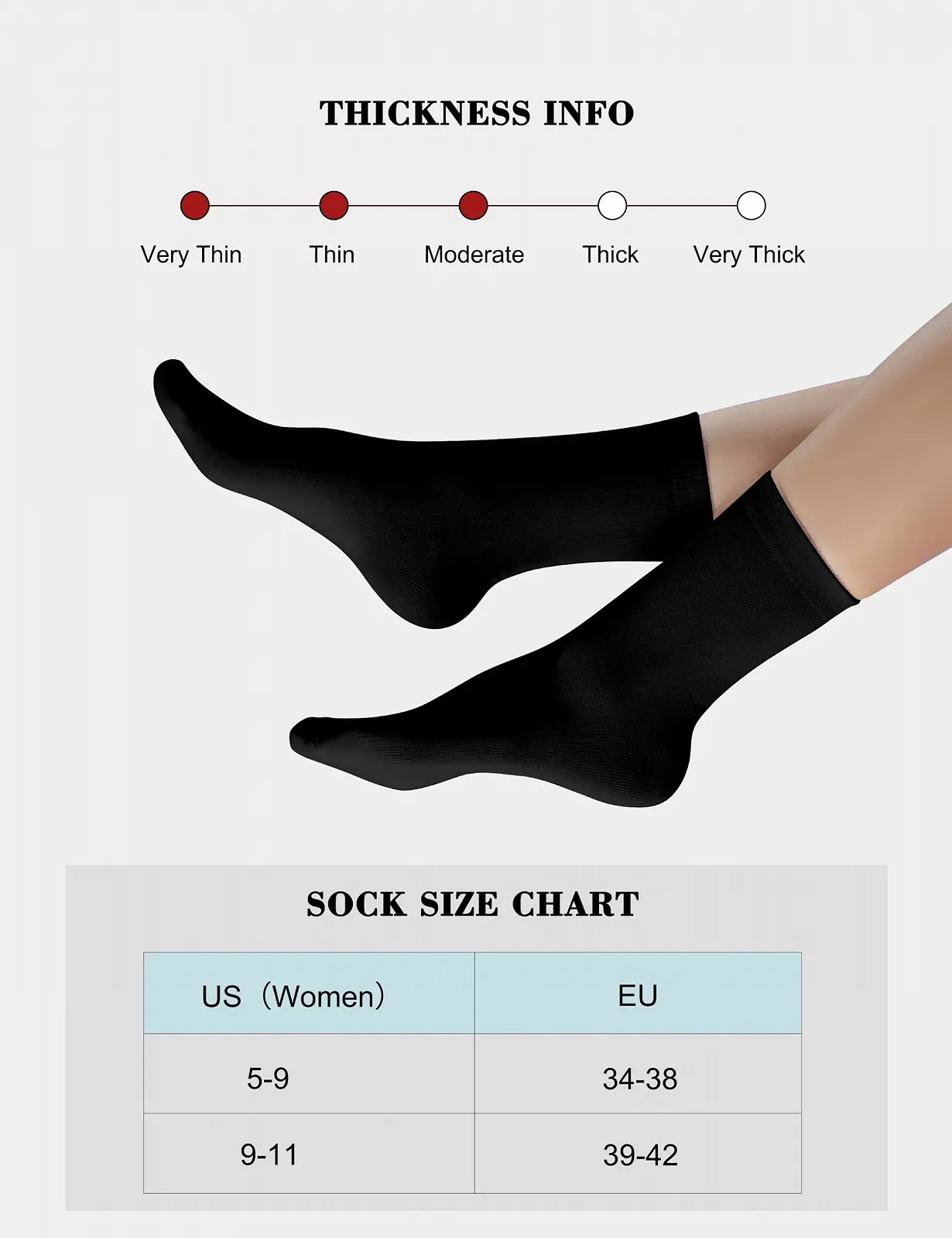 Жіночі бавовняні шкарпетки Duufin Crew, 12 пар, фото №2