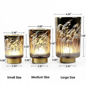 Настільна лампа Eywamage Small Battery Pampas Grass бездротова скляна з пультом керування та таймером synthetic.ua - Фото 1