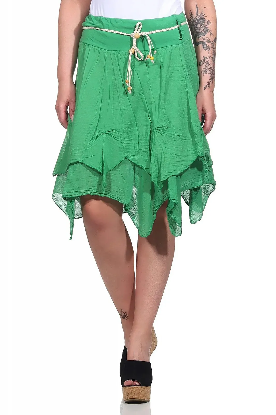 Спідниця ZARMEXX Літня Спідниця Кльош Однотонна, фото №2