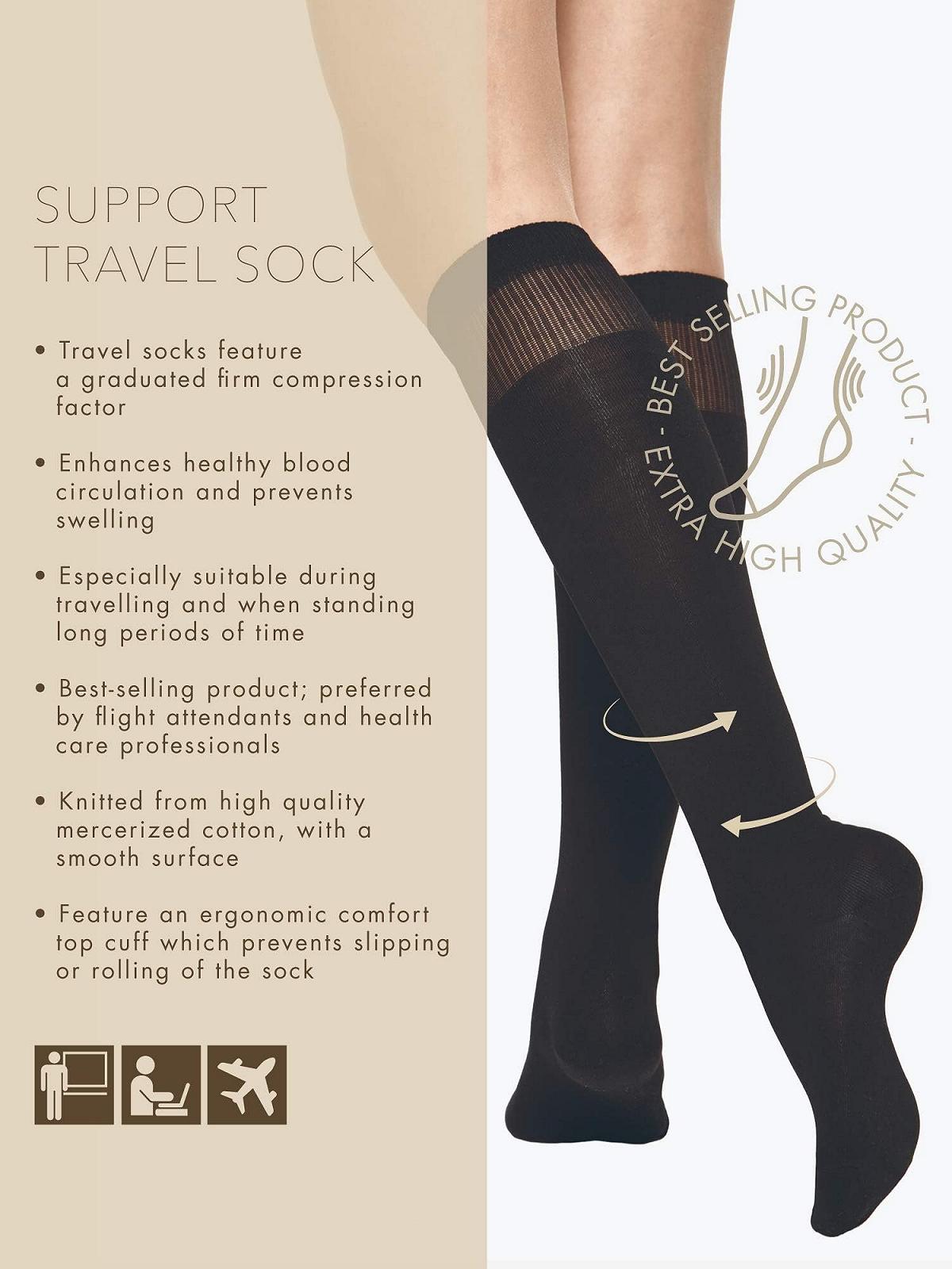 Компрессионные носки Vogue, высотой до колена, поддерживающие, для женщин, 1 пара, фото №2 Компрессионные носки Vogue, высотой до колена, поддерживающие, для женщин, 1 пара, фото №2