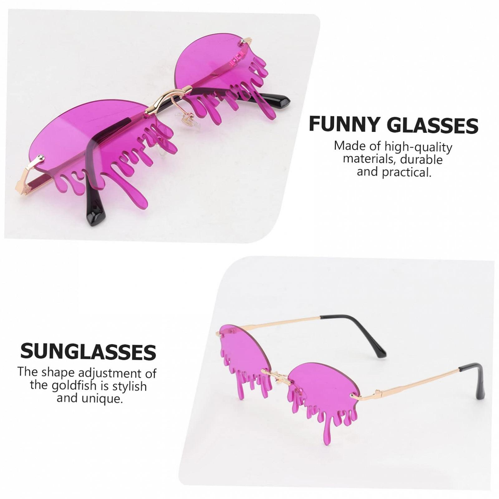 Очки PACKOVE Без оправы Сердцевидные Розовый Фиолетовый, фото №4