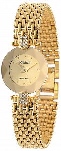 Жіночий годинник Quartz Jowissa Facet Strass Золотий циферблат Золотий браслет з нержавіючої сталі J5.010.S - Фото 1