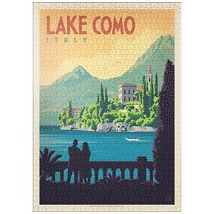 Пазл MyPuzzle Special Collection by Anderson Design Group Italy: Lake Como, Vintage Poster 1000 элементов - Фото 1