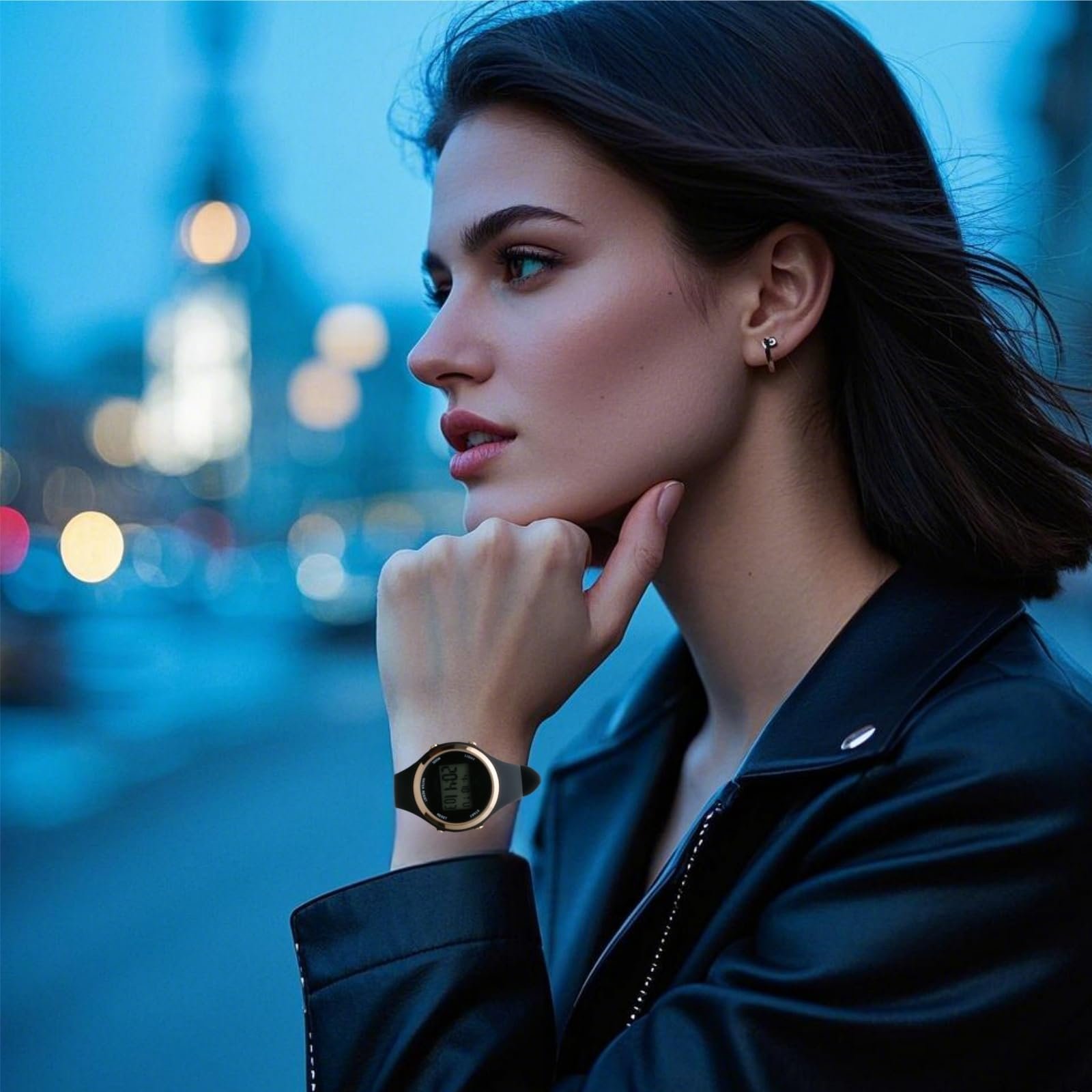 Цифровий годинник SingHao для жінок та чоловіків, для щоденного використання, у використанні, фото №2