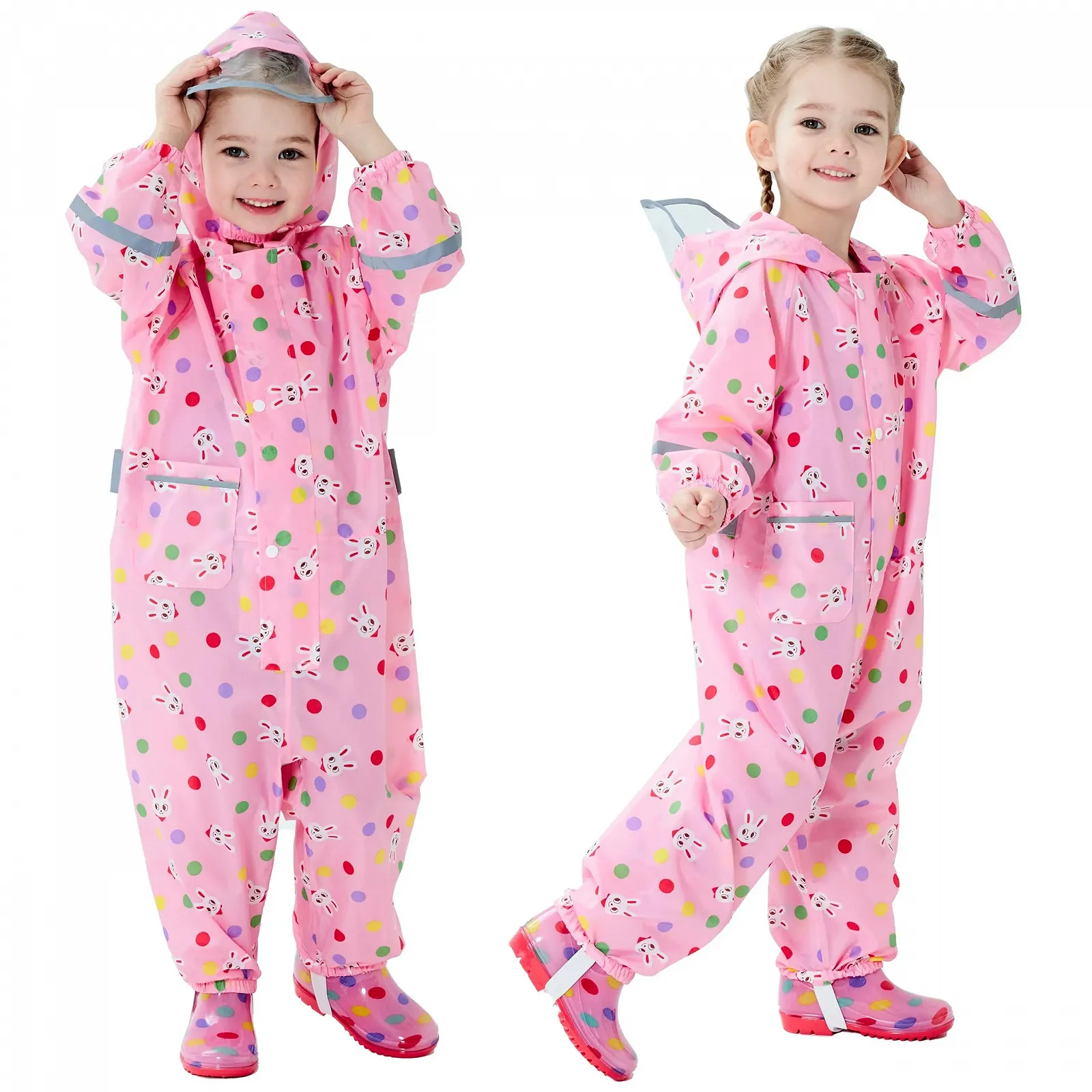 Дитячий дощовий комбінезон Fewlby для дівчаток та хлопчиків, дощовик, фото №1