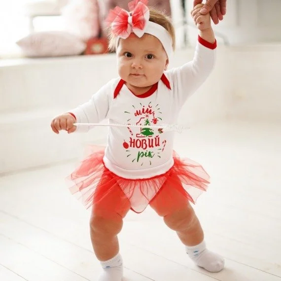 Новогодний костюм-тройка «мой первый новый год» 🎄❄️ от 68 до 86 см, фото №3 Новогодний костюм-тройка «мой первый новый год» 🎄❄️ от 68 до 86 см, фото №3