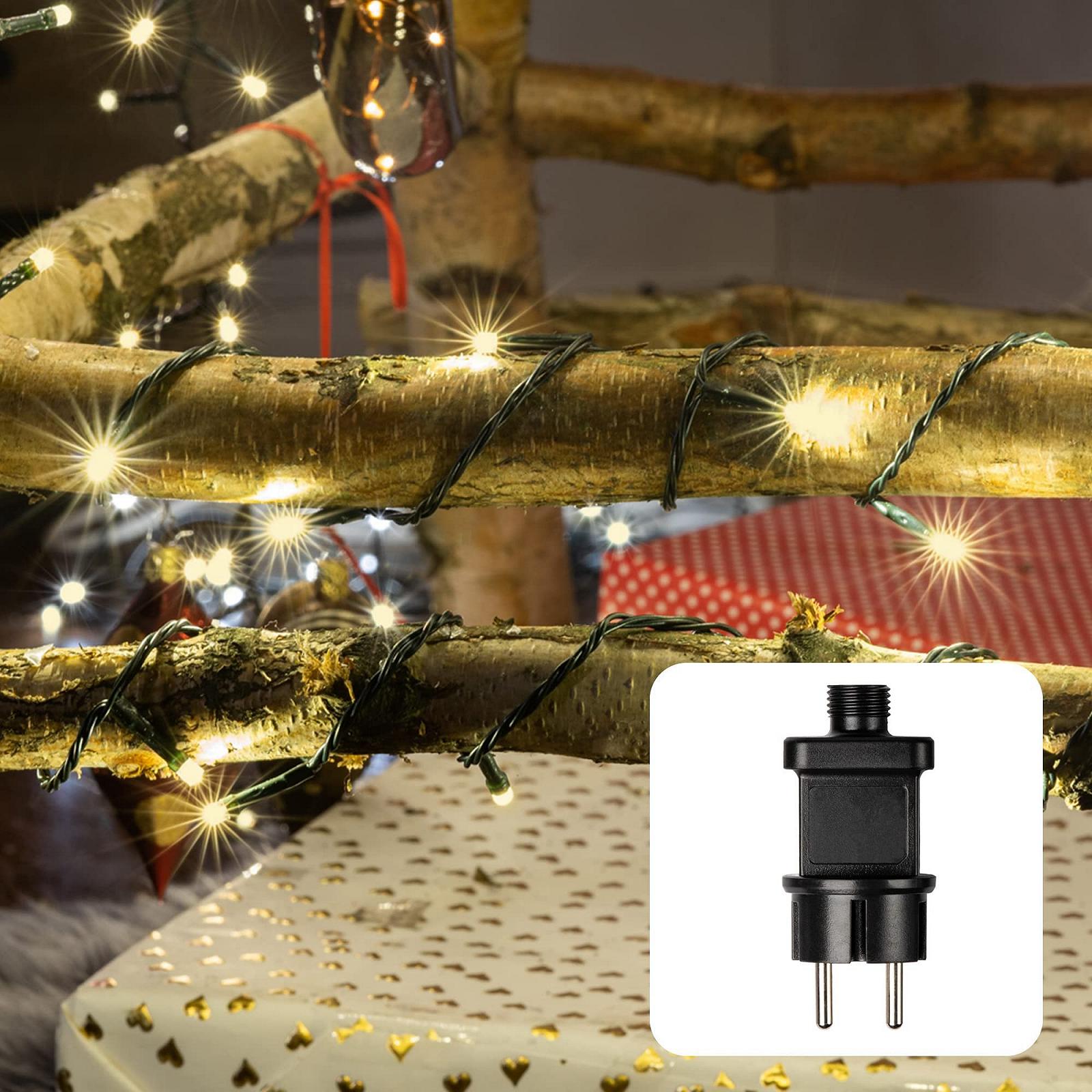 LED гірлянда Hellum Mini White, 40 шт., з трансформатором, довжина 13.9 м, для внутрішнього та зовнішнього використання, фото №5