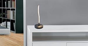 Настільна лампа Trango 2017-91A WAVE LED 5 Вт 400 лм 3000 K Чорний / Антрацит - Фото 1