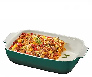 Форма для запекания Küchenprofi Provence Прямоугольная Керамическая 36 x 22.5 x 7.5 см Green/White synthetic.ua - Фото 1
