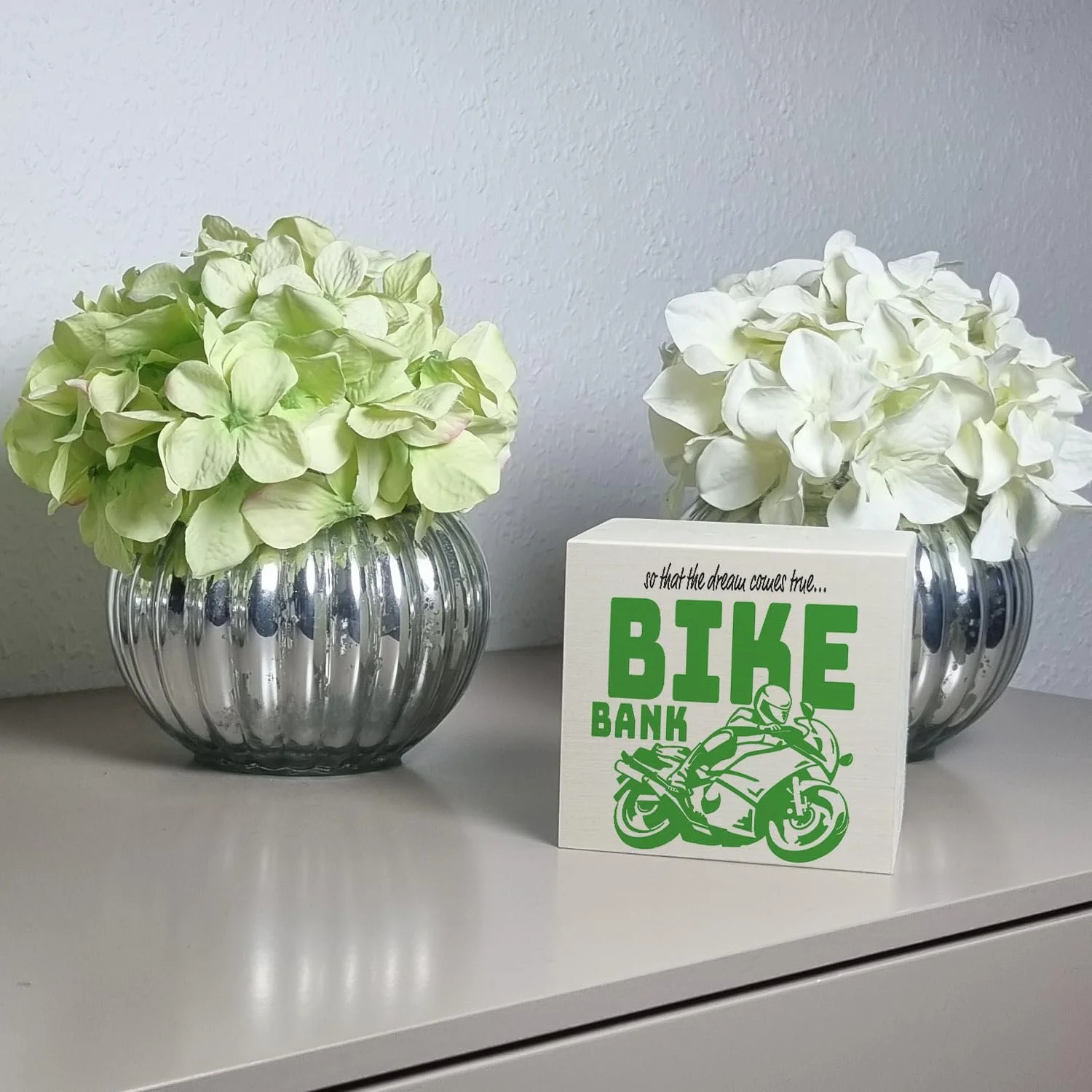 Скарбничка Bike Bank Дерев'яна Зелена Мотоцикл, фото №2