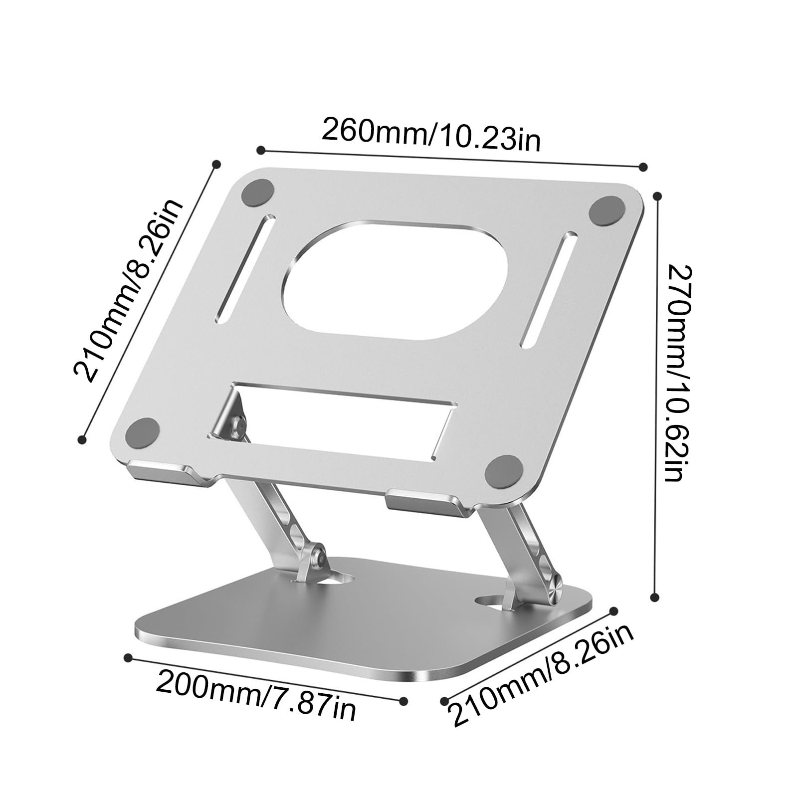Підставка для ноутбука Регульована по висоті до 43,2 см (17 дюймів), фото №4