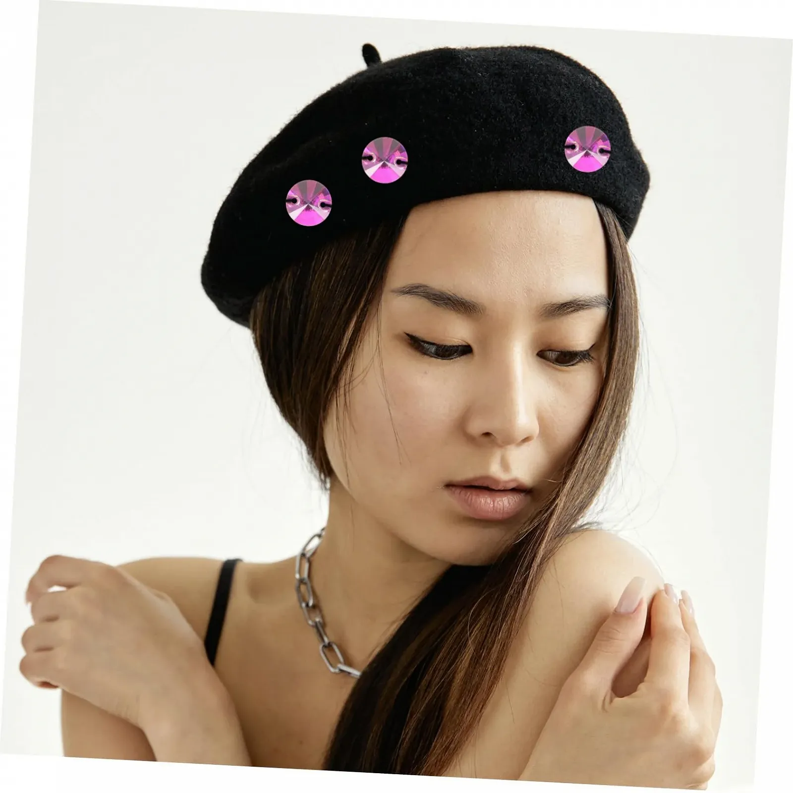 Стрази Hohopeti для рукоділля 48 шт, пришивні діамантові стрази, декоративні матеріали зі скла для весільних суконь, фото №7