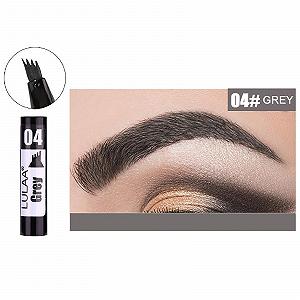 Олівець для брів Eyebrow Wax Colour Fork Heads Black Liquid Eyebrow Pencil 4 Point Eyebrows D One Size synthetic.ua - Фото 1