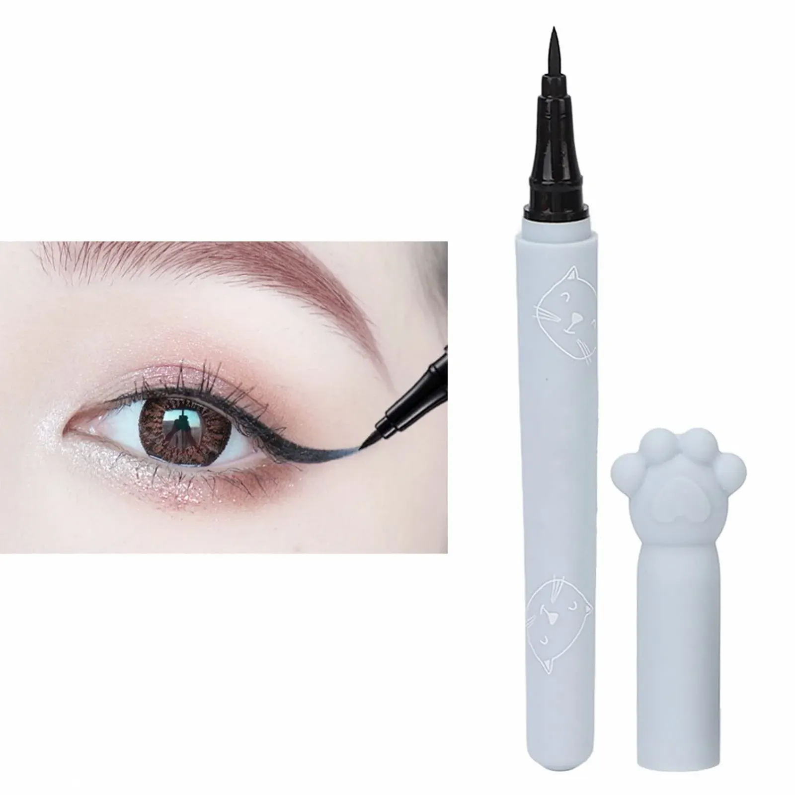 Жидкая Подводка для глаз Водостойкая Быстросохнущая, фото №7