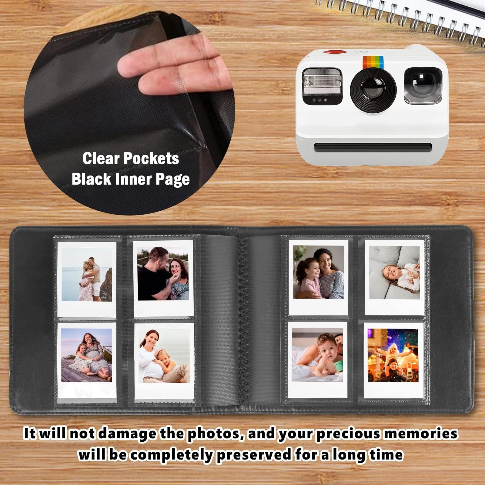 Фотоальбом для Polaroid Go 256 карманов, Черный, фото №7 Фотоальбом для Polaroid Go 256 карманов, Черный, фото №7