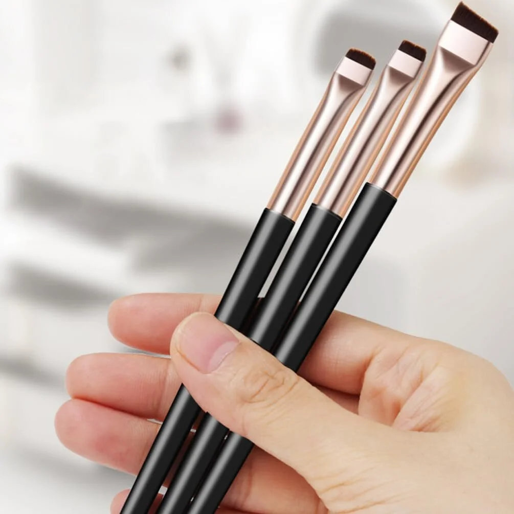 Набір пензлів для тіней, брів, макіяжу, скошеного пензля для консилера, підводки для очей Beaupretty 1 шт., фото №3