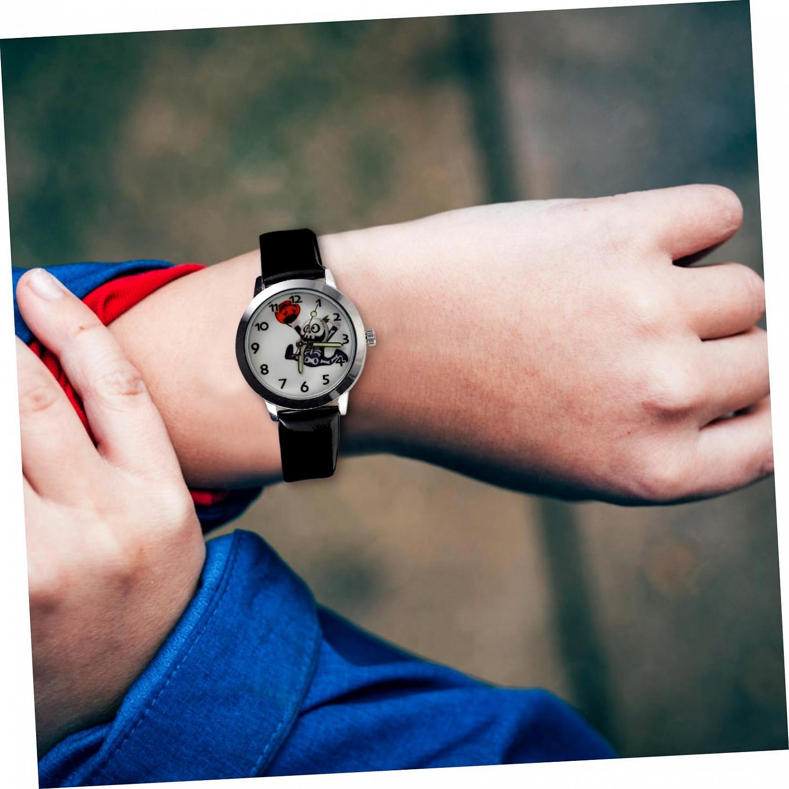 Часы LIFKOME на Хэллоуин, узор скелета, для мальчиков, девочек и взрослых, искусственная кожа, цинковый сплав, без драгоценных камней, фото №6