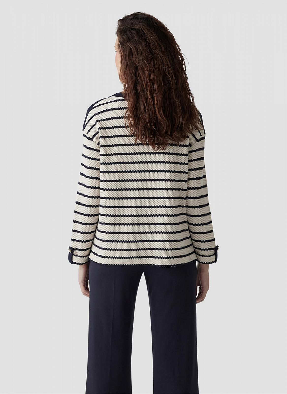 Свитшот LeComte В полоску Бежевый, фото №8 Свитшот LeComte В полоску Бежевый, фото №8