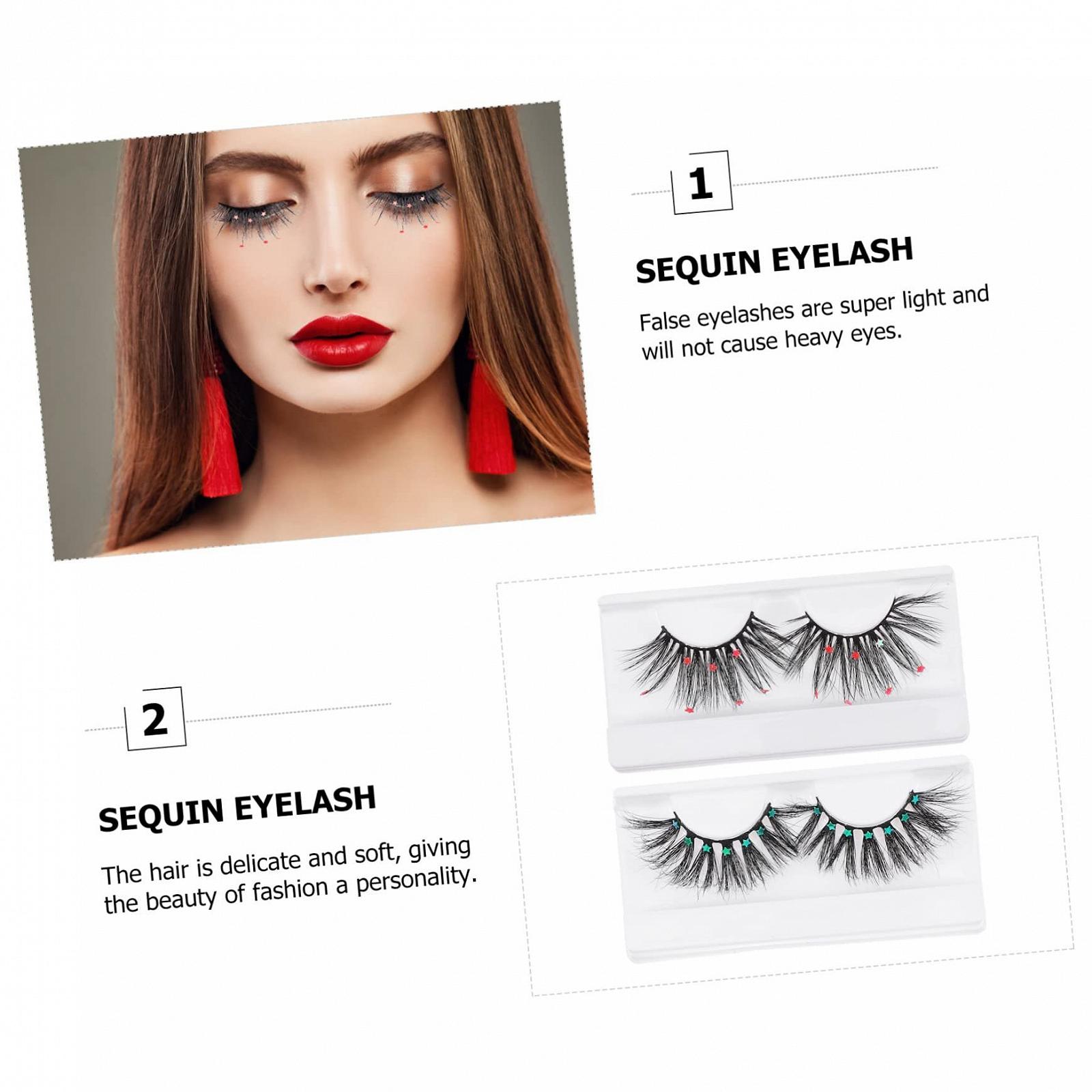 Пара Angoily об'ємних штучних вій 3D європейських і американських, фото №2 Пара Angoily об'ємних штучних вій 3D європейських і американських, фото №2