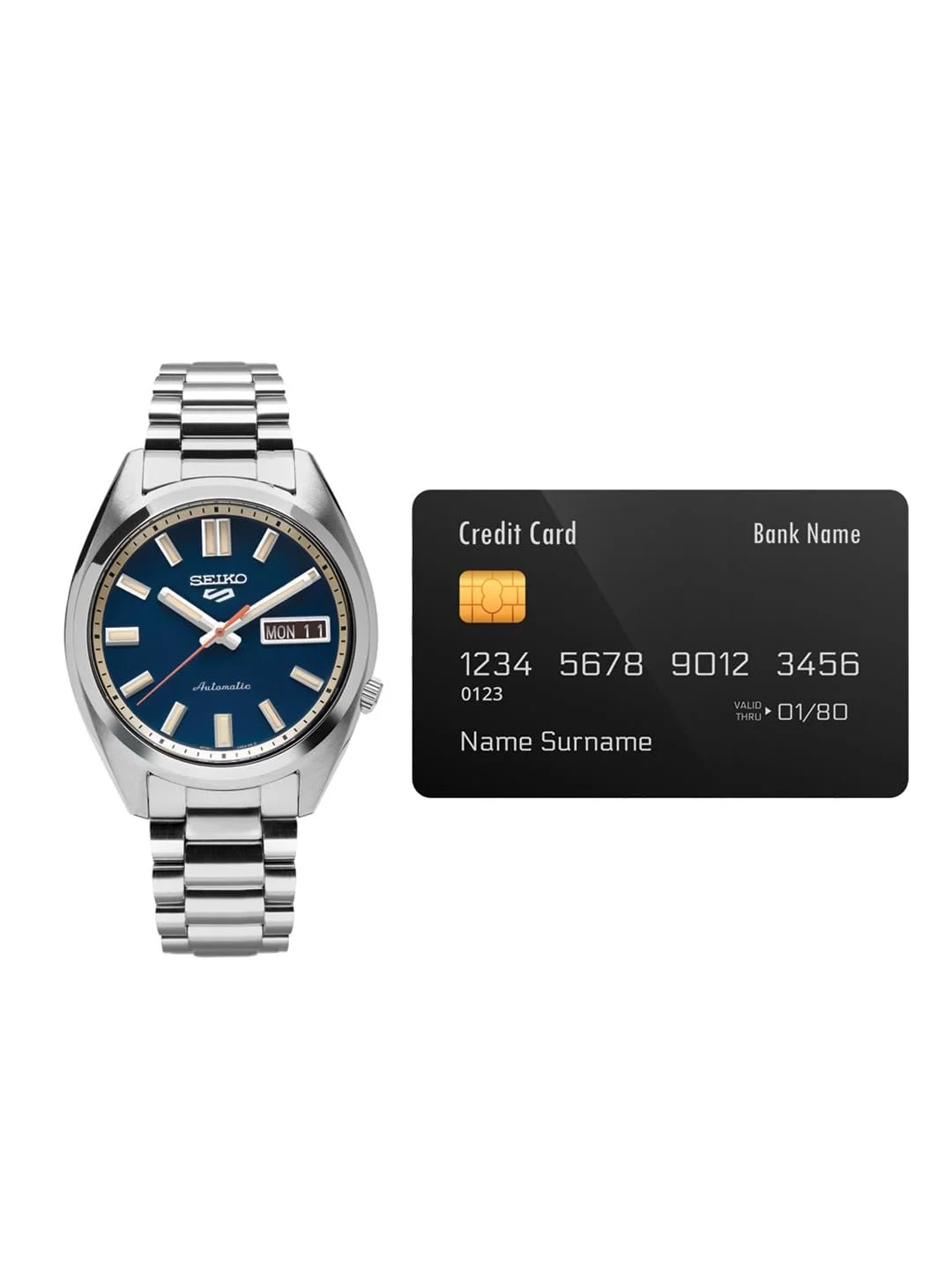 Мужские Аналоговые Часы Seiko с Черным Циферблатом, фото №7 Мужские Аналоговые Часы Seiko с Черным Циферблатом, фото №7