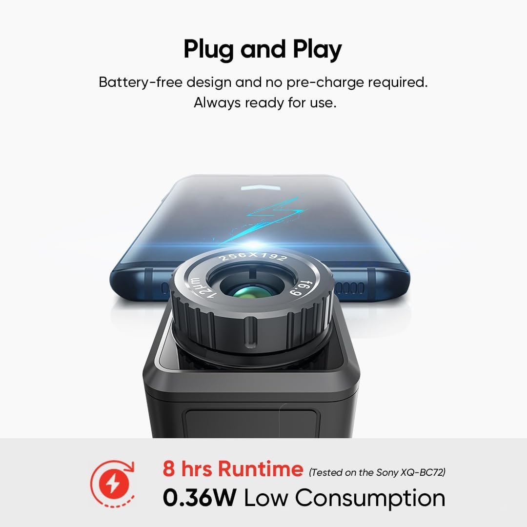 Тепловізійна камера HIKMICRO Mini2Plus 256 x 192 40mk 25Hz Чорний, фото №8