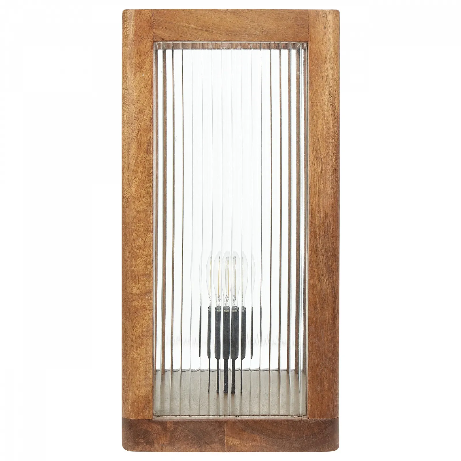 Настільна лампа Kolidam дерево манго 1-лампова ручної роботи світло-коричнева Area, фото №4