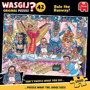 Пазл Wasgij Original 42 Rule The Runway! 1000 деталей Jumbo 100% переработанный картон цена на synthetic.ua - Фото 1 Пазл Wasgij Original 42 Rule The Runway! 1000 деталей Jumbo 100% переработанный картон synthetic.ua - Фото 1