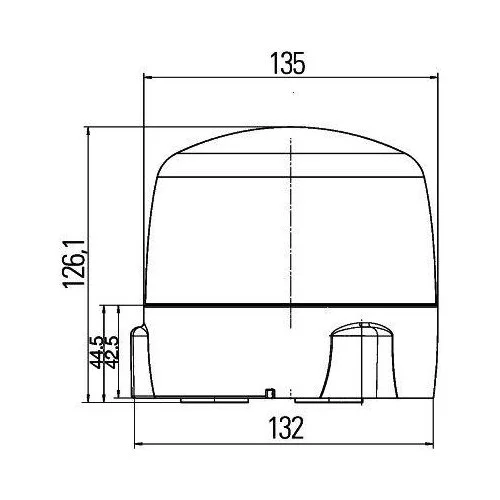 Проблисковий маячок HELLA 2RL 010 979-021 Rota LED для DAF SCANIA SENNEBOGEN PAUS, фото №3