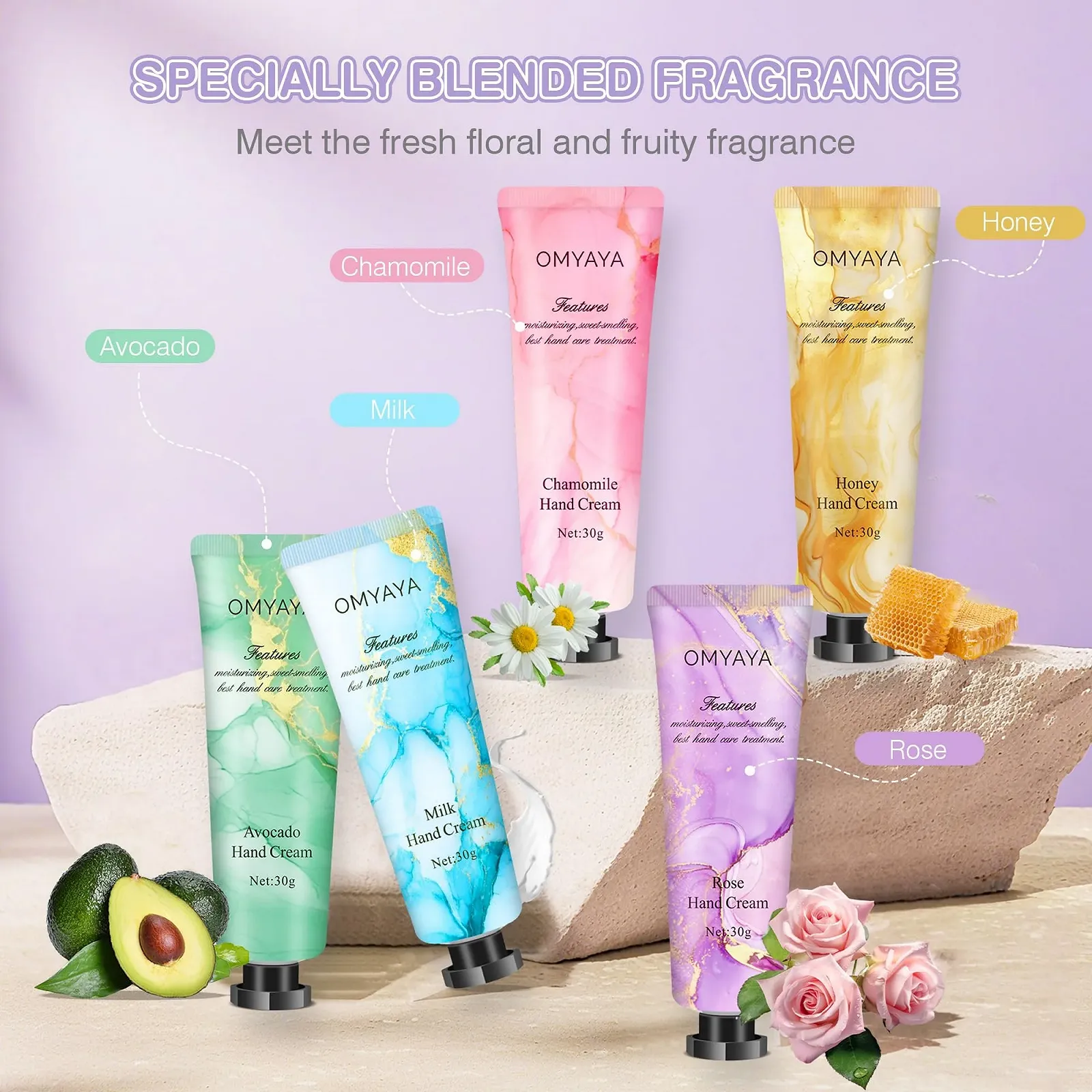 Крем для рук Набор Мини Крем для рук для женщин 50 x 30 мл Увлажняющий крем, фото №3