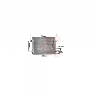 Конденсатор кондиціонера VAN WEZEL 58005211 для VW - Фото 1