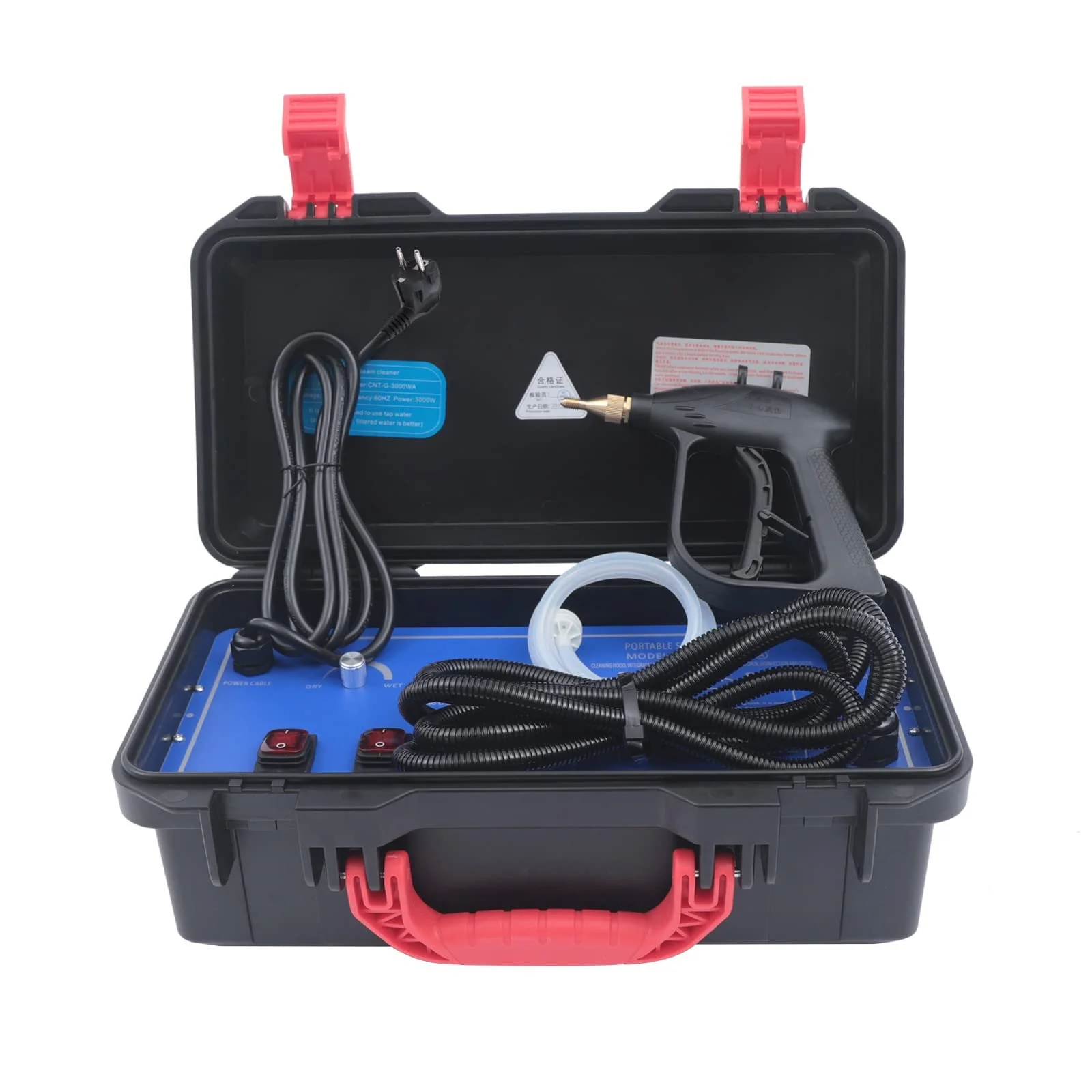 Пароочисник електричний 3000 W 220 V 2 режими 100-130°C 3-5 бар з пістолетом-розпилювачем, фото №4