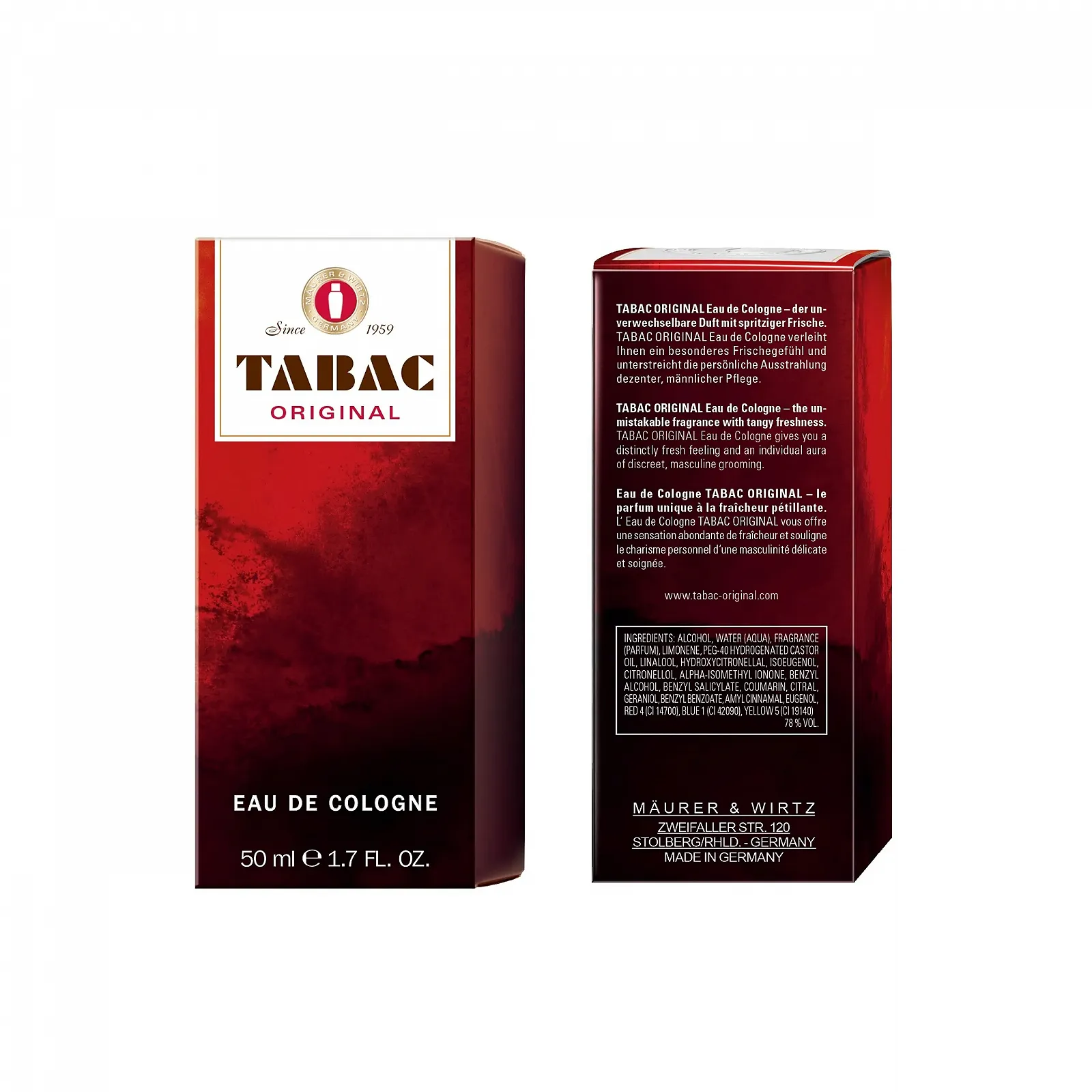 Одеколон Maurer & Wirtz TABAC Original 50 мл, фото №6