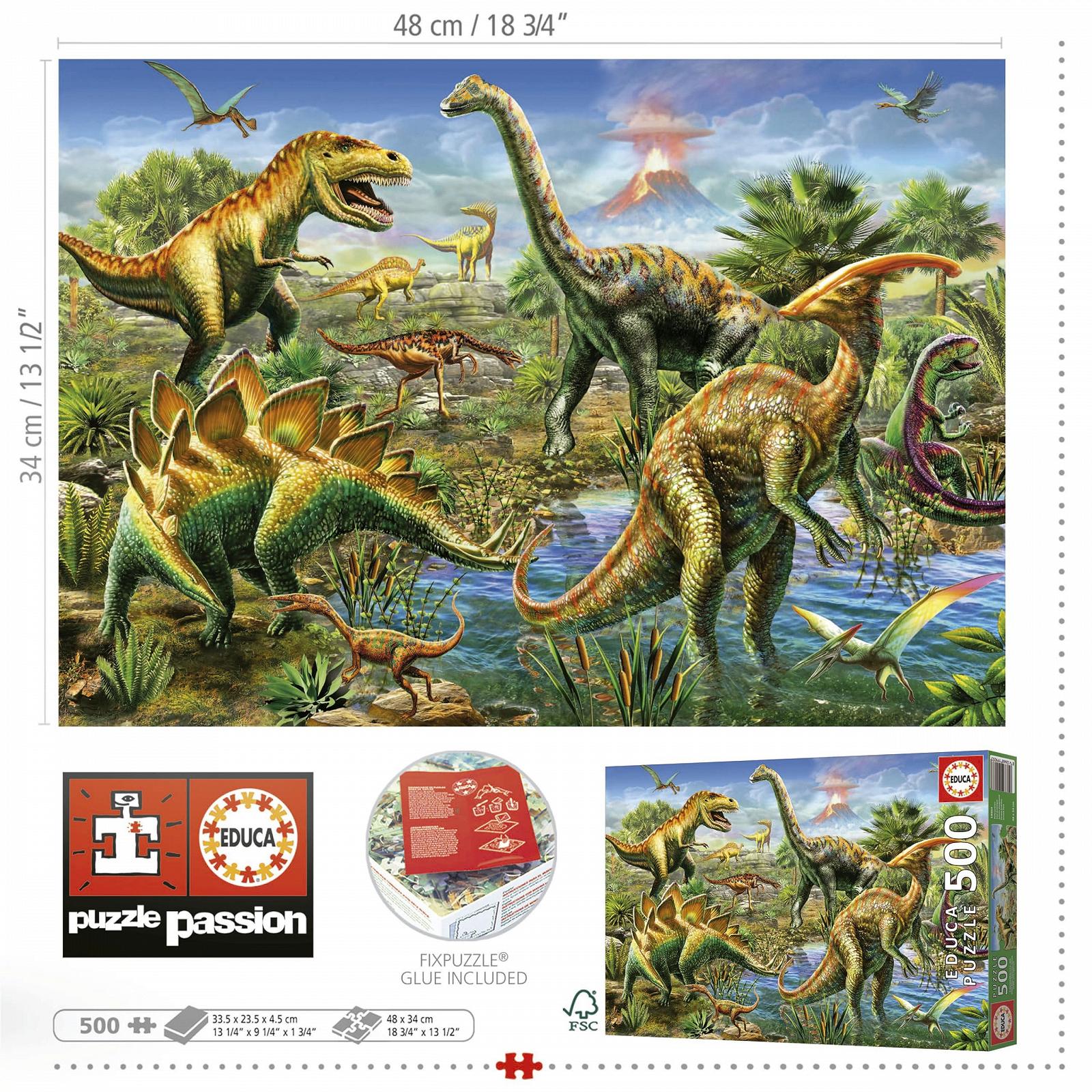 Пазл Educa 19903 Jurassic Park 500 элементов 48 x 34 см, фото №3 Пазл Educa 19903 Jurassic Park 500 элементов 48 x 34 см, фото №3