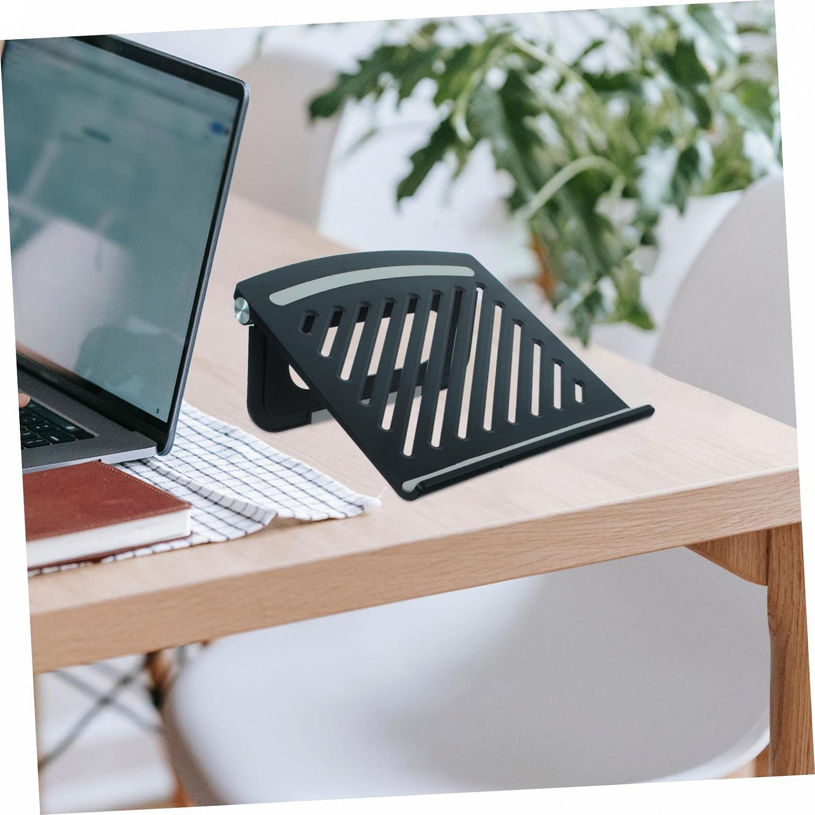 Складная подставка для ноутбука Homoyoyo с регулируемым многоугольным дизайном, стабильным основанием для надежного удержания, вентилируемой панелью для охлаждения, фото №5