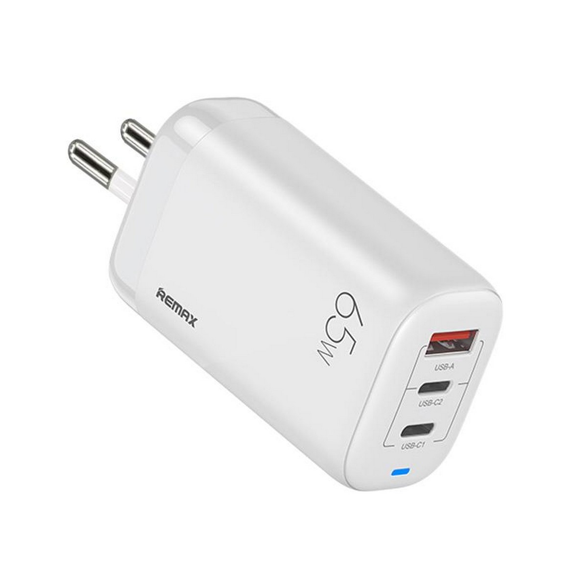 Зарядний пристрій Remax Ligil Series 65W PD QC Fast Charger White (RP-U55), фото №1
