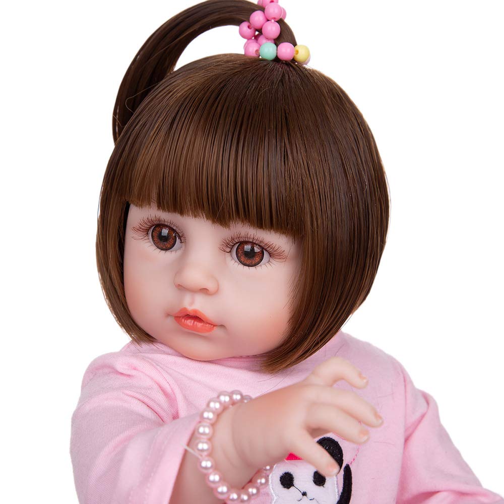 Кукла YIHANGG Reborn 19 Inch Девочка Панда Полный Силиконовый Винил 48 см, фото №5 Кукла YIHANGG Reborn 19 Inch Девочка Панда Полный Силиконовый Винил 48 см, фото №5