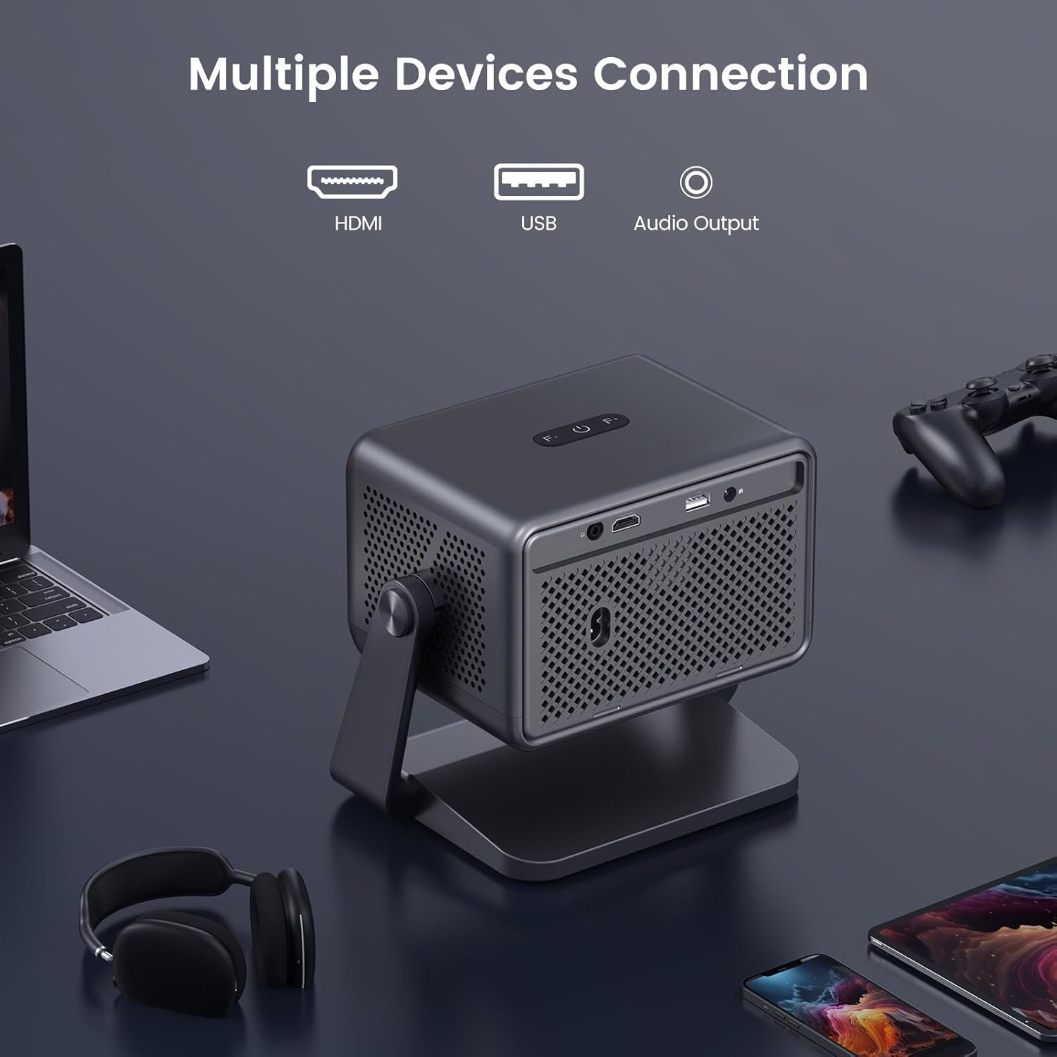 Проектор iSinbox Q8 HD Wi-Fi Bluetooth, фото №4