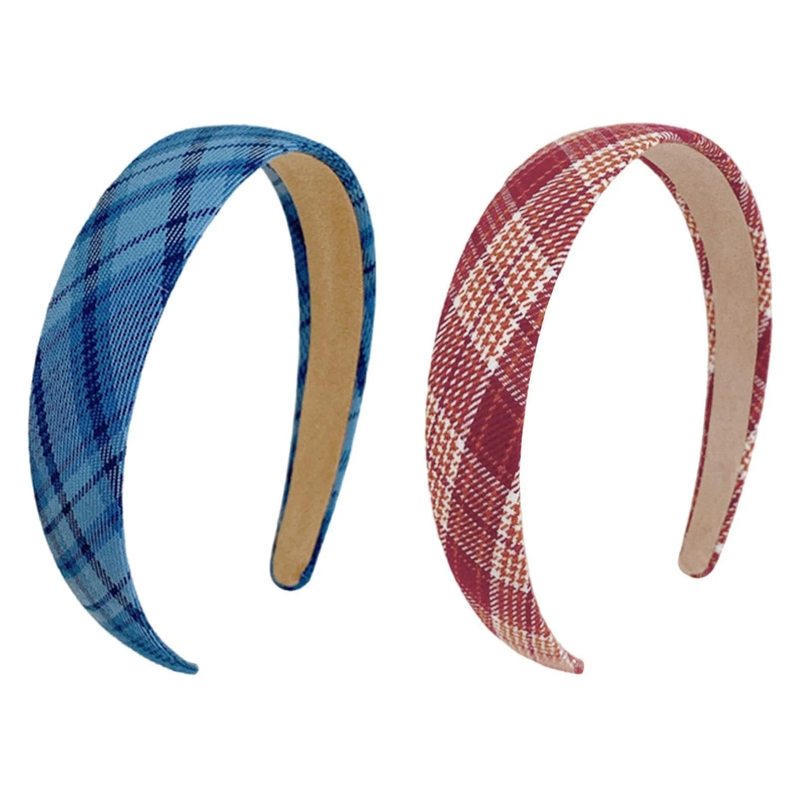 Набір з 2-х картатих обручів на голову, фото №1