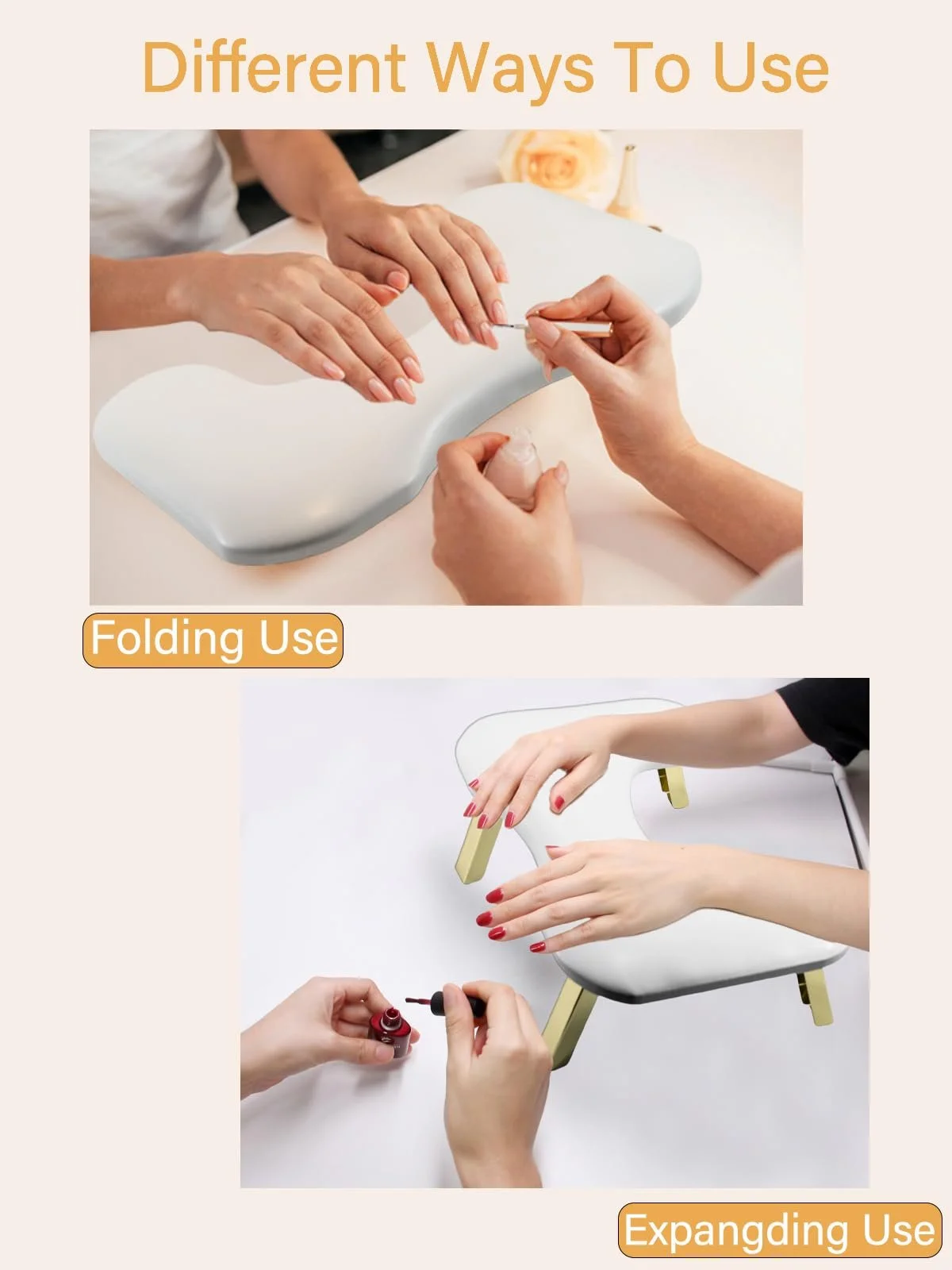 Підставка для рук манікюрна Butterfly Білий колір, фото №3 Підставка для рук манікюрна Butterfly Білий колір, фото №3