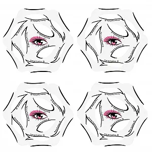 Трафарет для подводки глаз 6-в-1 - Фото 1