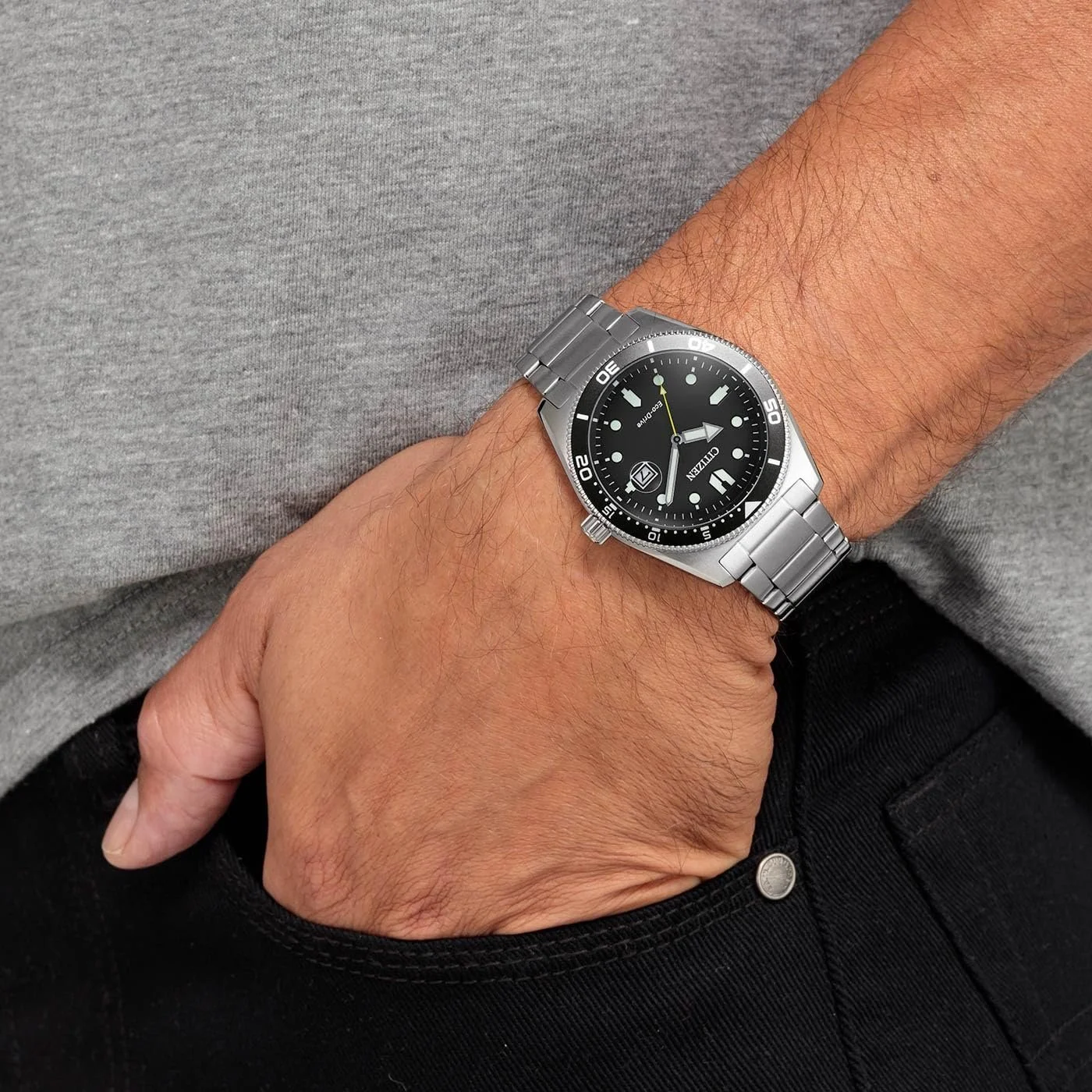 Мужские аналоговые кварцевые часы CITIZEN AW1760-81E с браслетом из нержавеющей стали, серебристый, размер Unit, Modern, фото №5 Мужские аналоговые кварцевые часы CITIZEN AW1760-81E с браслетом из нержавеющей стали, серебристый, размер Unit, Modern, фото №5