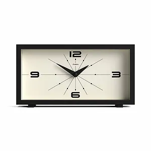 Купить Настольные часы JONES CLOCKS Odeon, современный прямоугольный дизайн, черный, стильный ретро-вид - Фото 1 Настольные часы JONES CLOCKS Odeon, современный прямоугольный дизайн, черный, стильный ретро-вид - Фото 1