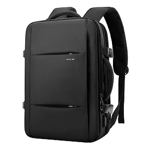 Рюкзак для ноутбука для ручної поклажі 35L 17.3 дюймів з USB Black - Фото 1