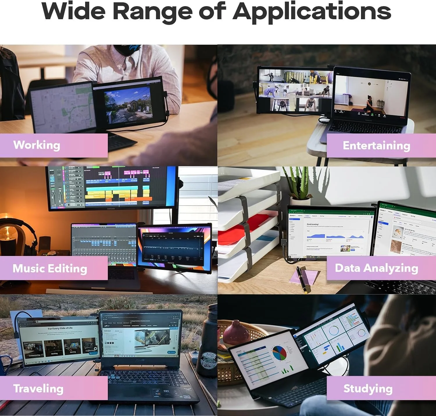 Портативный монитор 14.1" Mobile Pixels Duex Max DS Full HD IPS 60 Гц, фото №8