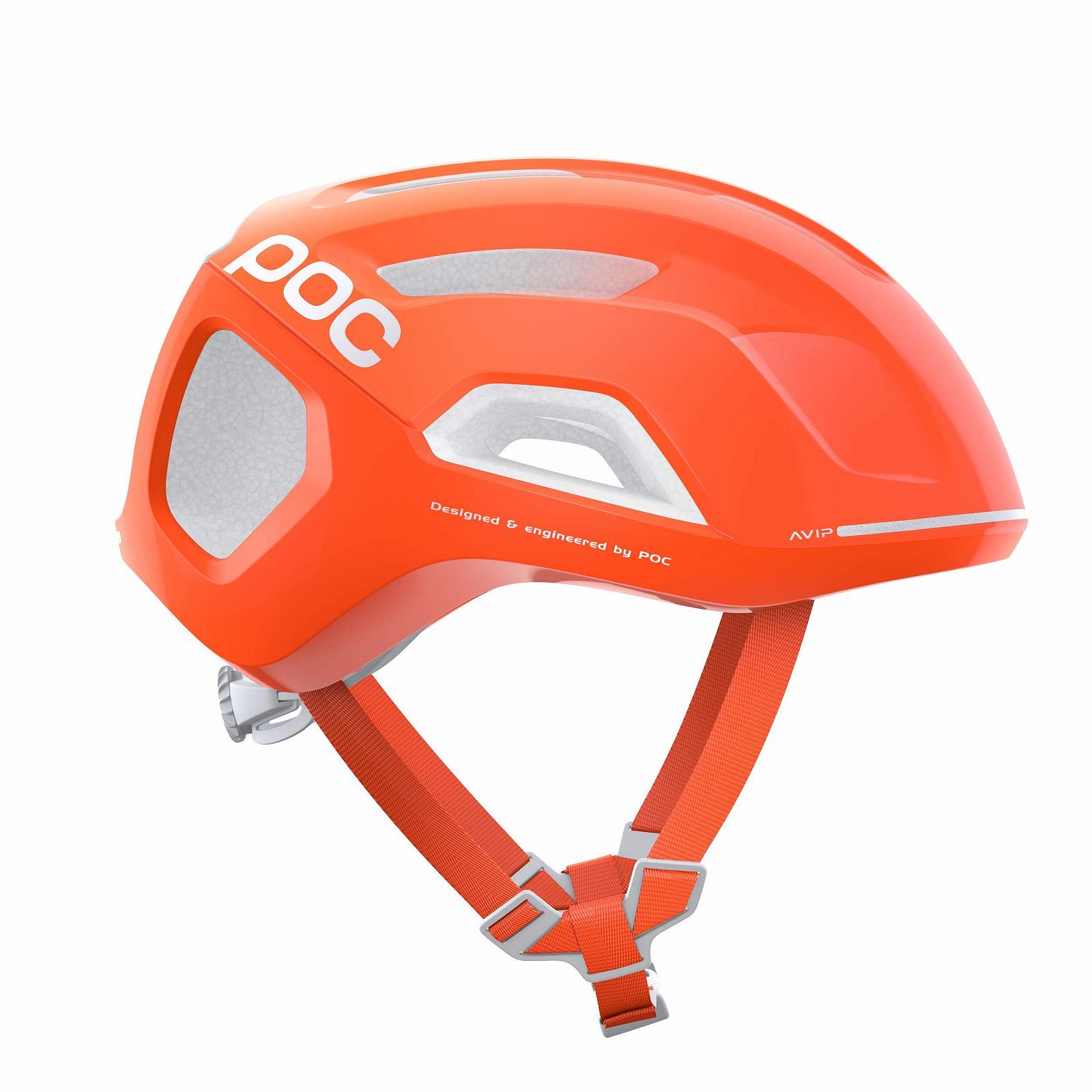Шлем Дорожный Ventral Tempus POC Велосипедный - велосипедный шлем с полностью закрытой оболочкой для оптимальных тренировок на дорожном велосипеде зимой, со светоотражающими деталями для лучшей видимости, фото №3