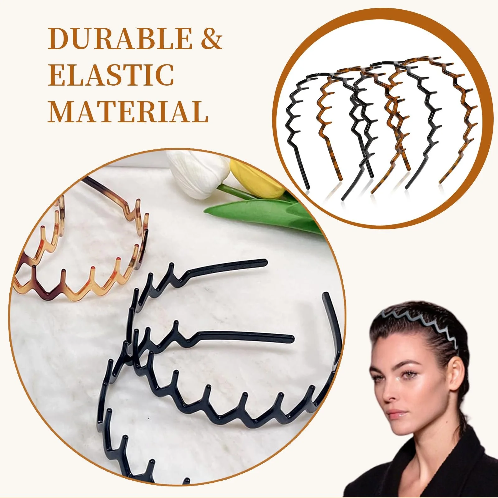 Обруч Зигзаг 4 шт. Чорний, фото №6 Обруч Зигзаг 4 шт. Чорний, фото №6