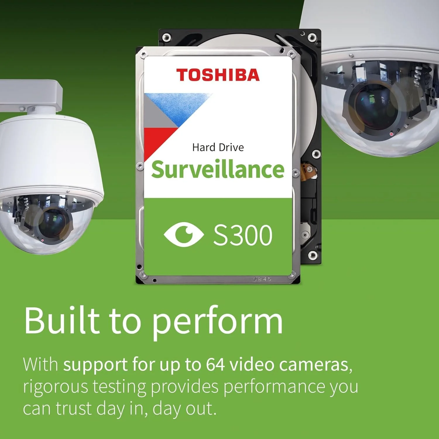 Внутрішній жорсткий диск 3.5" Toshiba Surveillance S300 4TB 5400 об/хв 180 Мб/с SATA III (HDWT140UZSVA), фото №3