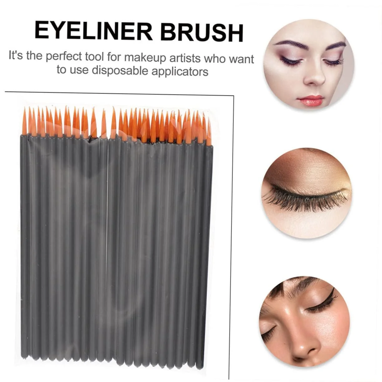 Кисти для подводки MAGICLULU Одноразовая Тонкая Упаковка 300 штук, фото №3 Кисти для подводки MAGICLULU Одноразовая Тонкая Упаковка 300 штук, фото №3