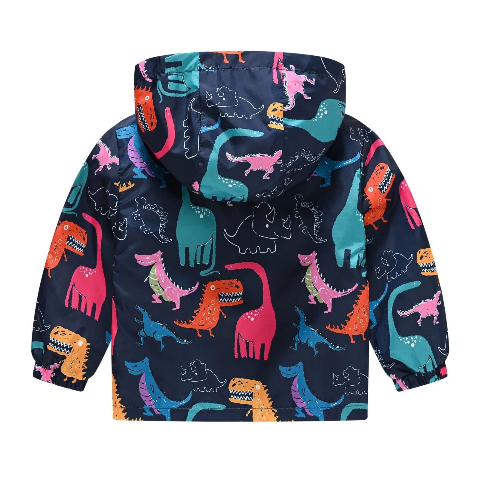 Перехідна куртка для хлопчиків, принт, мультяшна, з капюшоном, верхній одяг, на блискавці, з довгими рукавами, фото №2